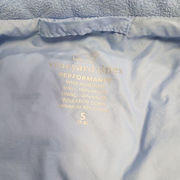 Vineyard Vines light blue periwinkle lightweight packable down puffer jacket - Picture 8 of 10